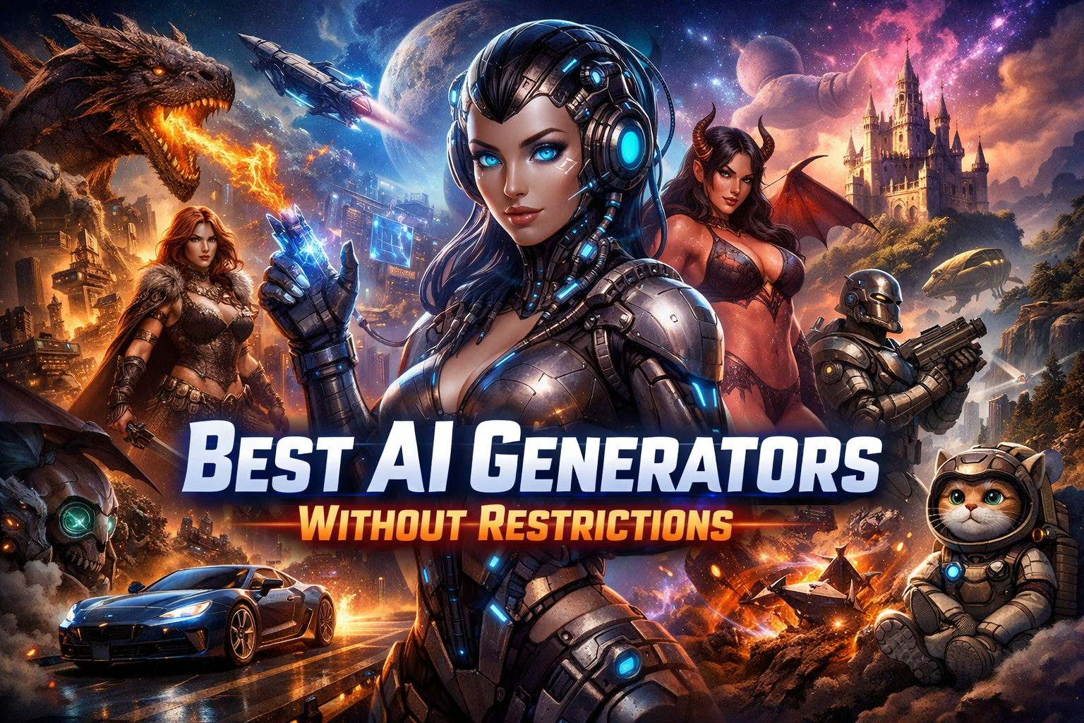 Best AI Generators without Restrictions: Top AI Tools for Creative Freedom