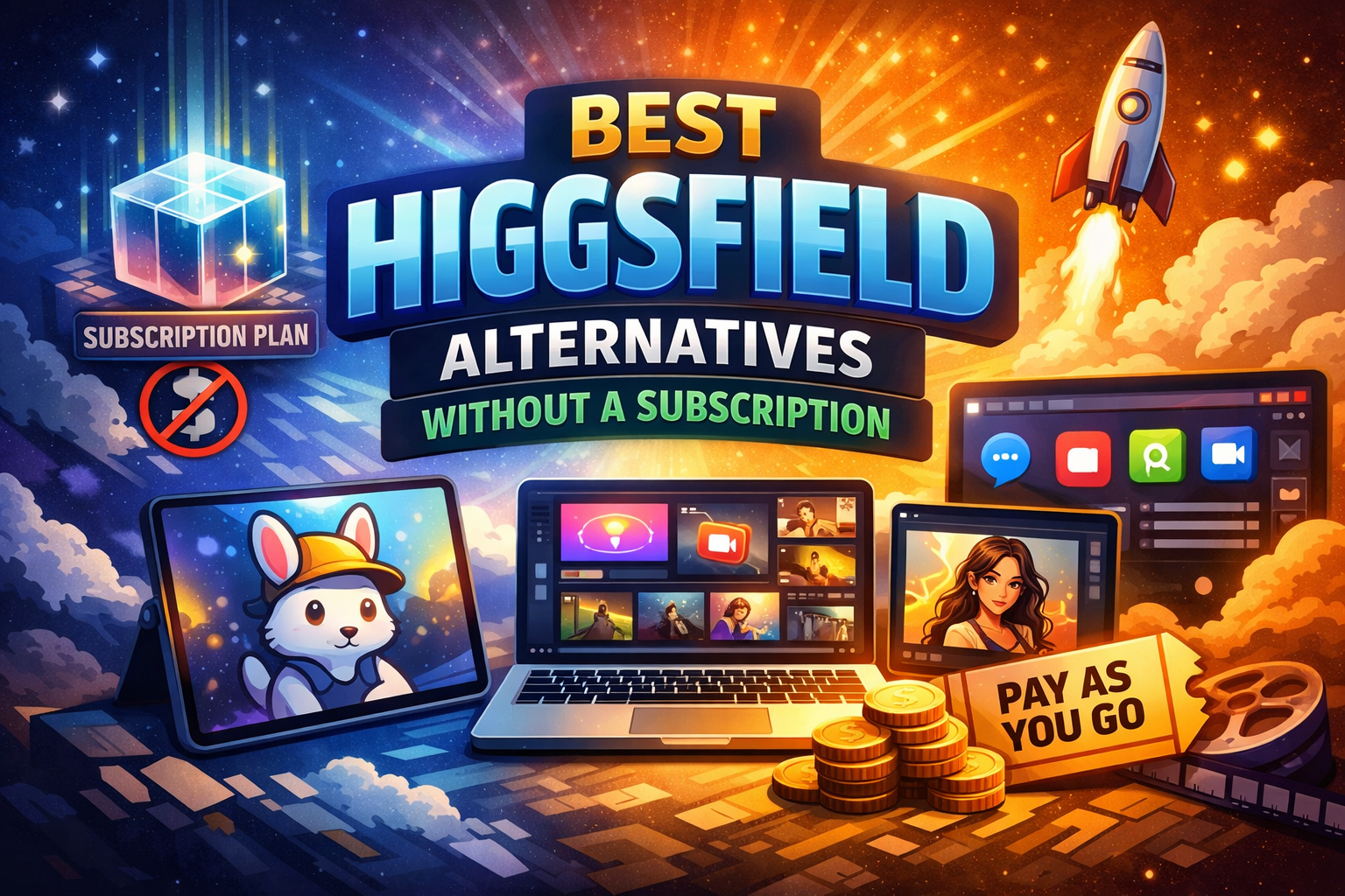 best higgsfield alternative no subscription