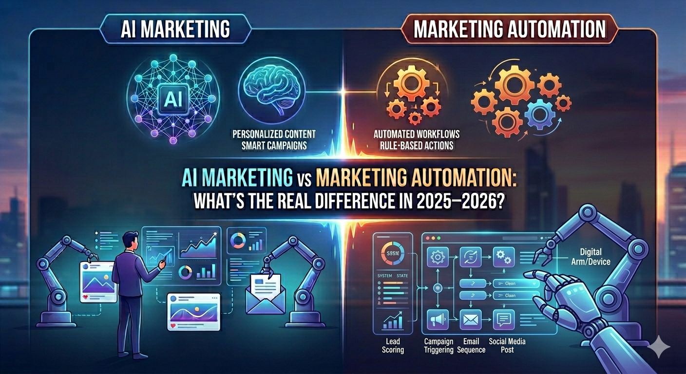 AI Marketing vs Marketing Automation