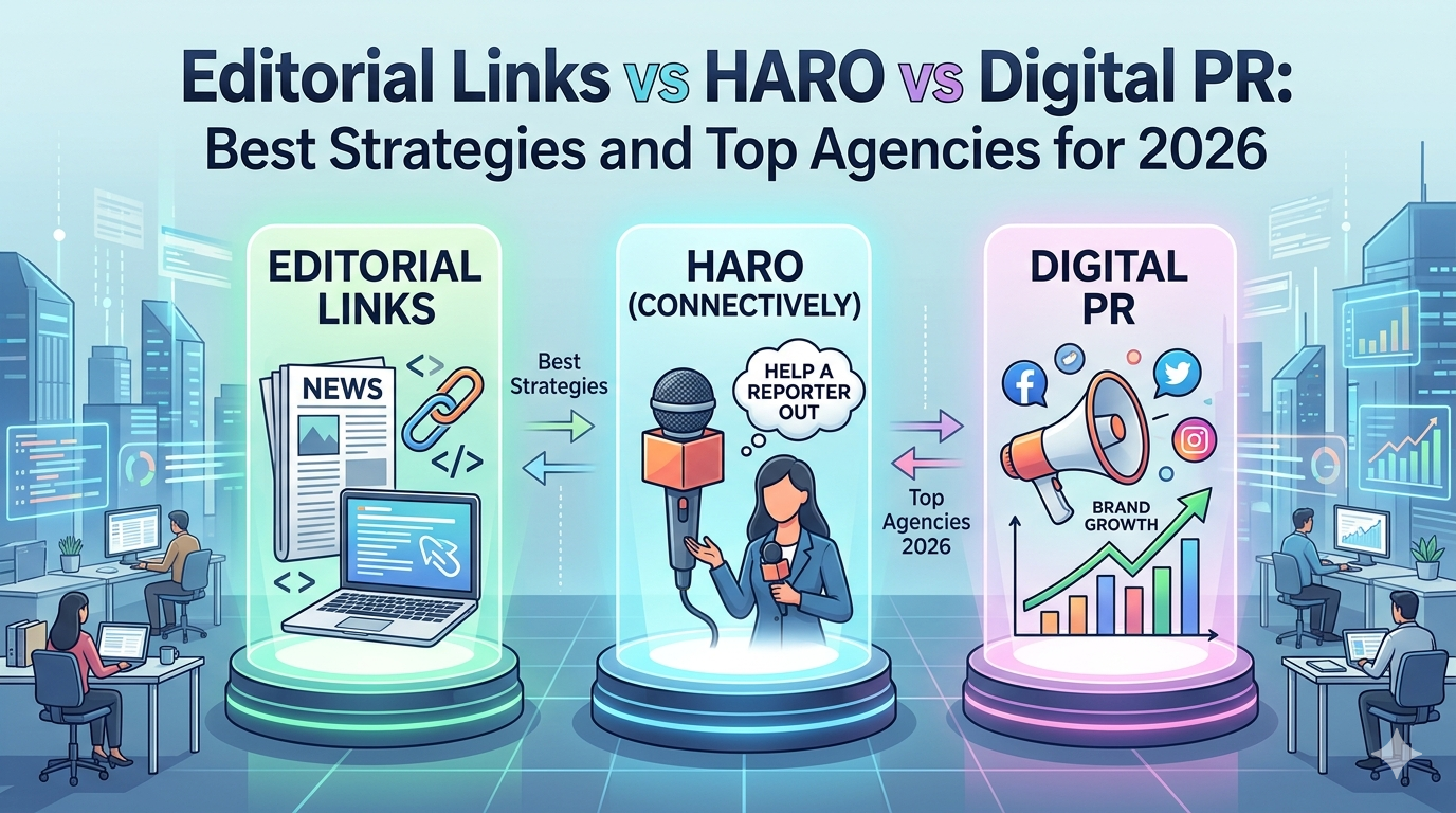 Editorial Links vs HARO vs Digital PR: Best Strategies and Top Agencies for 2026